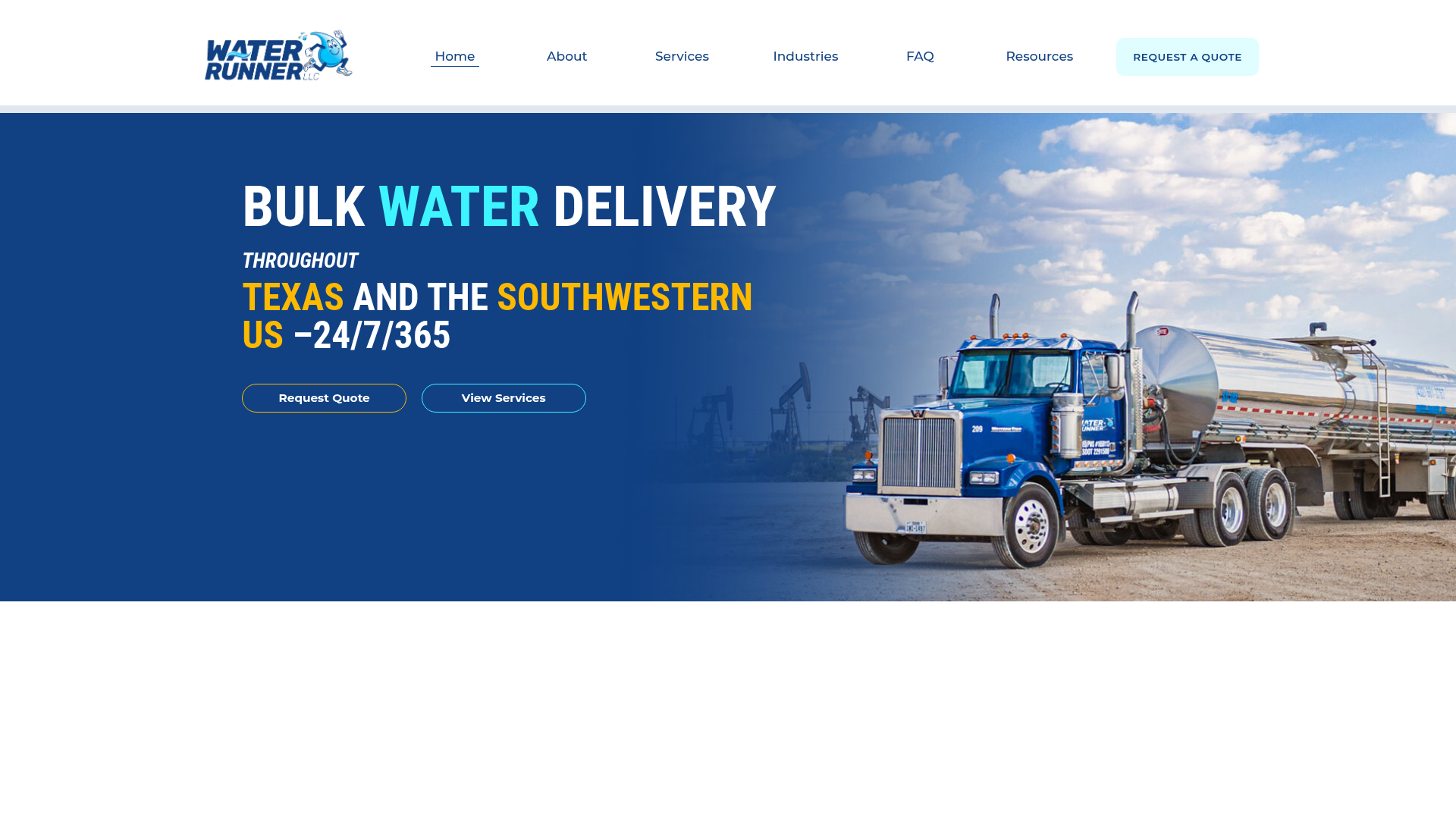 Water Runner LLC homepage