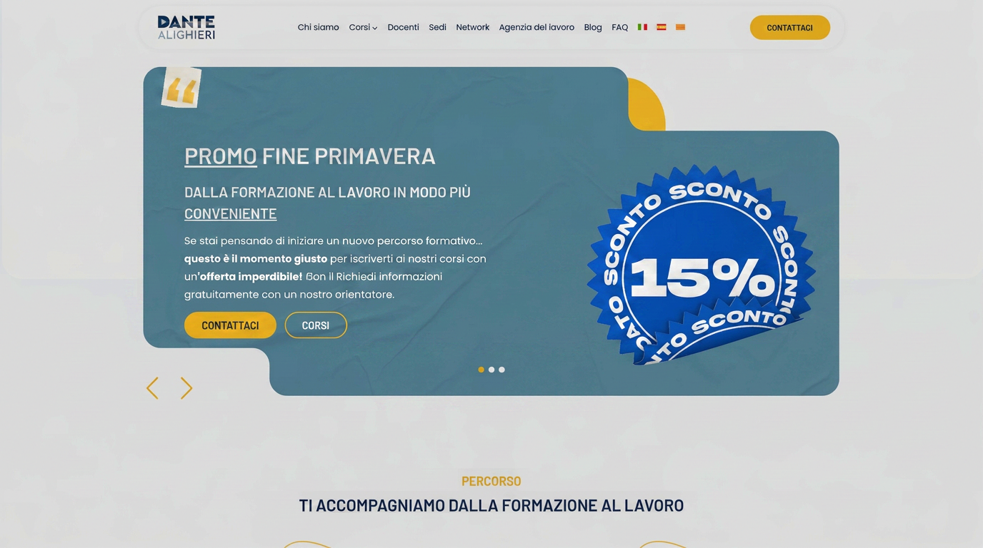 Agenzia Formativa Dante Alighieri homepage