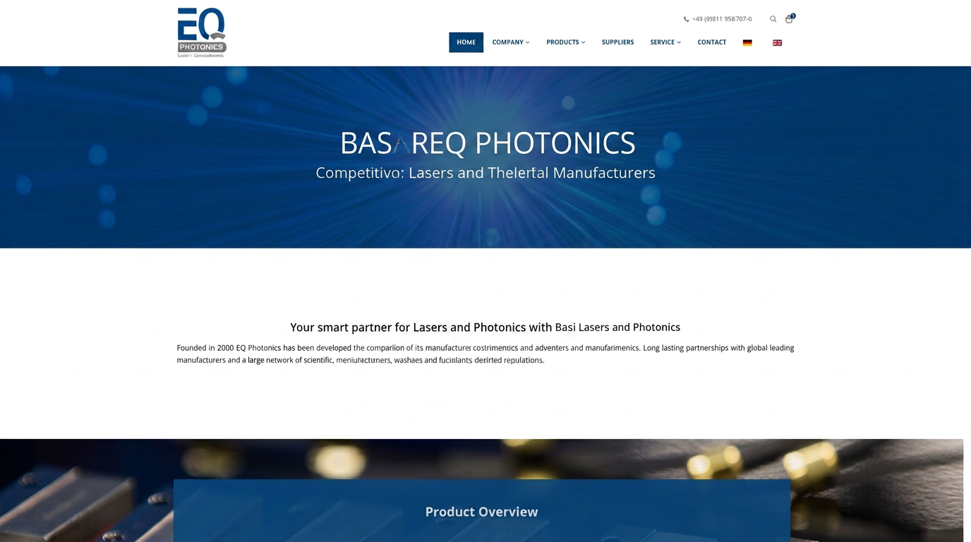 EQ Photonics homepage